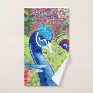 Pauw washandje handdoek