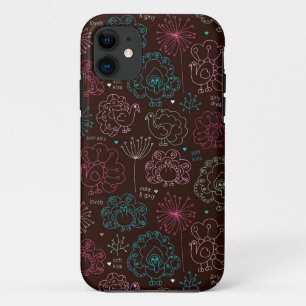pauwbloem india behang vintage iPhone 11 hoesje