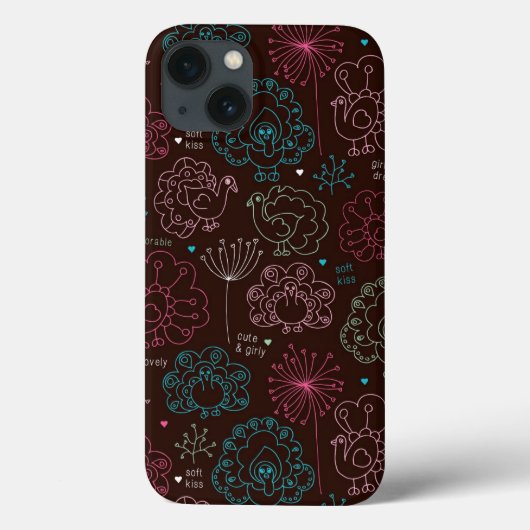 pauwbloem india wallpaper  Case-Mate iPhone case (Achterkant)