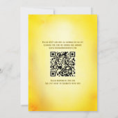 Pauwbloem Indiase Hindoe Bruiloft QR-code Kaart (Achterkant)