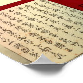 Pauwen & Appelbloes Oude Japanse Stijl Poster (Hoek)