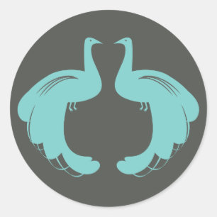 PAUWEN in AQUA Stickers