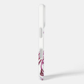 PAUWEN IN DE LIEFDE MONOGRAM Rood en Wit Case-Mate iPhone Case (Achterkant / Rechts)