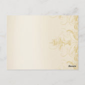  pauwen Trouwtafel Nummer Kaart (Achterkant)