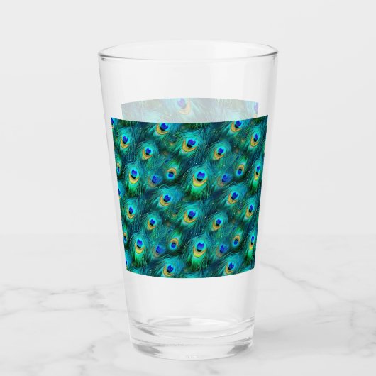 Pauwenglorie Glas (Voorkant)