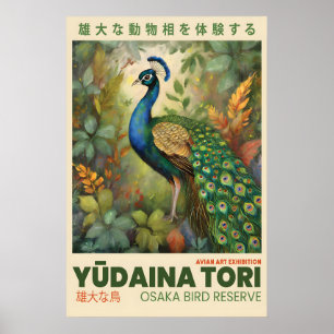 Pauwenkunstprint Osaka Vogel Expositieposter 10 Poster