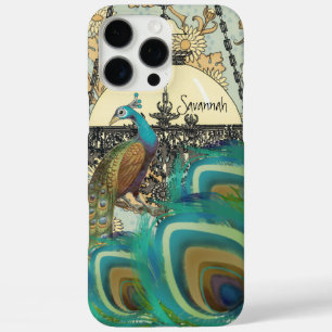  pauwenluchters en veren iPhone 16 pro max hoesje