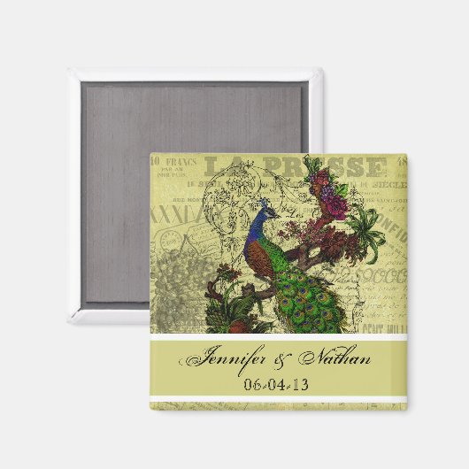 pauwennamen en datummagneet magneet (Voorkant / Achterkant)