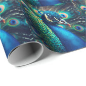 pauwenprofiel cadeaupapier (Rol Hoek)