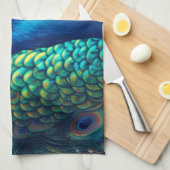 pauwenprofiel theedoek (Quarter Fold)