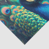 pauwenprofiel tissuepapier (Detail)