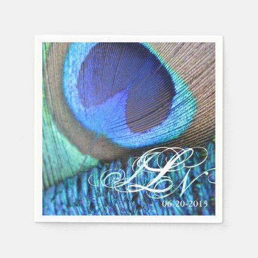 pauwenveer servet (Voorkant)