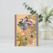 pauwnoot briefkaart (Staand voorkant)