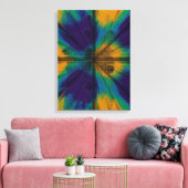 Pauwveer-interferentiepatroon Canvas Afdruk (Insitu (Woonkamer))