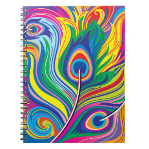 Pauwveren Abstracte Kunst Notitieboek