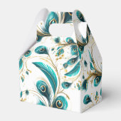 Pauwveren Feestbehandelingsdoos Bedankdoosjes (Voorkant Zijde)