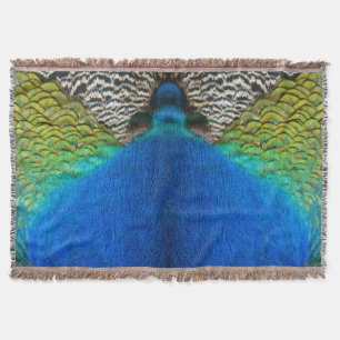 Pauwveren IV Kleurrijke Abstracte Natuur Deken