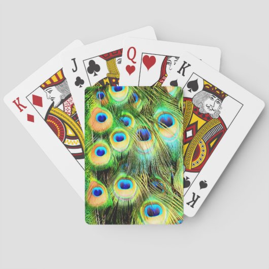 Pauwveren Speelkaarten (Achterkant)