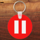 Pauze Button Sleutelhanger (Voorkant)