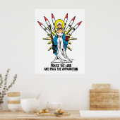 "Pauze de Heer en pas de munitie over" - 2 Poster (Keuken)