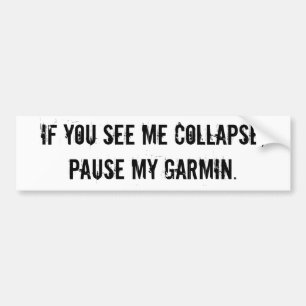 Pauze mijn Garmin bumpersticker