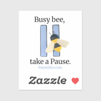 Pauze Tegels "Dolle Bij" App-pictogramsticker Sticker