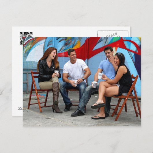 Pauze tijd briefkaart (Voorkant / Achterkant)