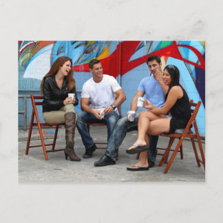 Pauze tijd briefkaart