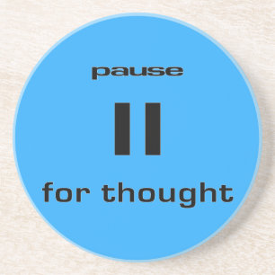 Pauze voor de Gedachtende Betekenis van de Beteken Zandsteen Onderzetter