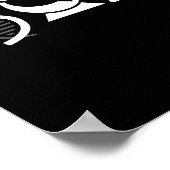 Pauze voor een moment van Science Black Poster (Hoek)