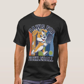 Pauze voor Pickleball Grappige Hond Pickleball Spe T-shirt