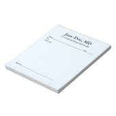Pavé de prescription de plaisanterie - Bloc-notes  (Tourné)