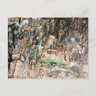 Pavel Filonov- zonder titel (The Riders) Briefkaart