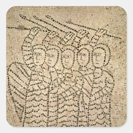 Pavement of St. John the Evangelist Vierkante Sticker (Voorkant)