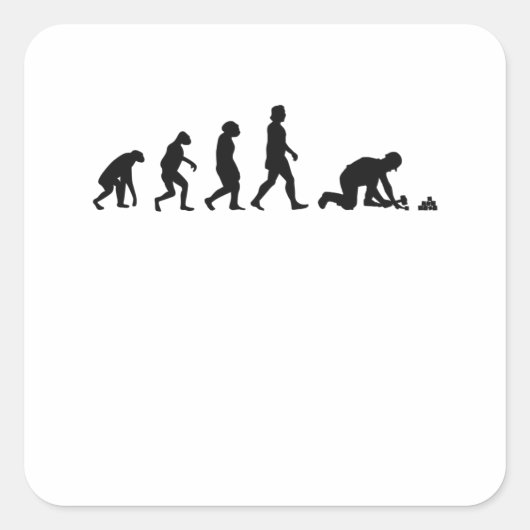 Pavement van de ontwikkelaar van de paver vierkante sticker (Voorkant)