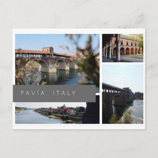 Pavía, Italië Briefkaart (Voorkant)