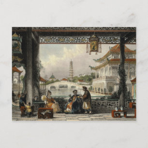 Pavilion and Gardens of a Mandarin near Peking, vo Briefkaart