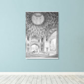 Pavilion of the Eight Paradises, uit Isfahan Canvas Afdruk (Insitu (Houten vloer))