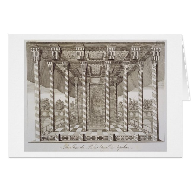 Pavilion van het koninklijk paleis in Isfahan uit  (Voorkant Horizontaal)