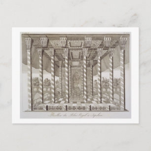 Pavilion van het koninklijk paleis in Isfahan uit  Briefkaart