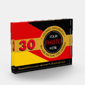 Pavillon allemand - Bloc photo & Allemagne / badge (Gauche)