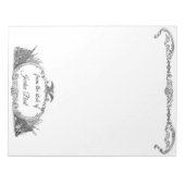 Pavillon américain et bloc-notes Eagle (Devant)