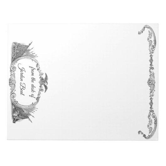 Pavillon américain et bloc-notes Eagle (Devant)