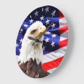 Pavillon américain patriotique et horloge murale d (Angle)
