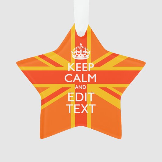 Pavillon britannique Orange Union Jack (devant)