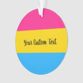 Pavillon de la Fierté de Pansexualité avec texte O (devant)