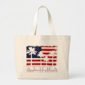 Pavillon de palme Hawaii Drapeau de plage sac (Devant)