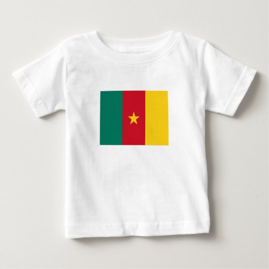 Pavillon du Cameroun patriotique T-shirt bébé (Devant)