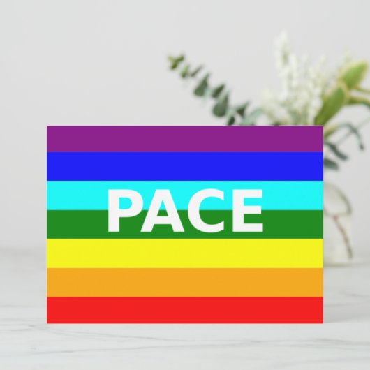 Pavillon Pace(Peace) Invitation italienne (Debout devant)