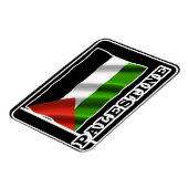 Pavillon Palestine Magnet de frigo souvenir (Côté Gauche)